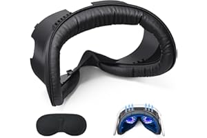 ALCOPANDA Facial Interface & Face Cover Pad for Meta Quest 3,Facial Interface Foam Cushion Replacement for Quest 3 Accessories,with Anti-Leakage Light Nose Pad and Lens Protector,Air-Circulation Design