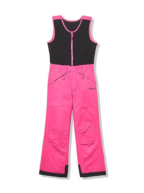 Arctix Kids Limitless Fleece Top Bib Overalls, Fuchsia, Medium Husky