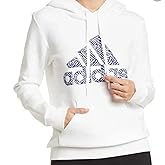 adidas Women's Badge of Sport Zebra Hoodie, White