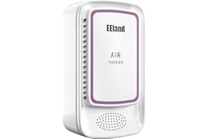 EELAND Cat Litter Deodorizer Plug in - Ozone-Free Negative Ion Air Purifier for Litter Box, Compact Odor Eliminator for Strong Pet Odors, Quiet Air Freshener for Home, Bedroom, Kitchen