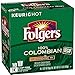 Folgers Decaf 100% Columbian, Medium-Dark Roast, K Cup Pods, 18 count (Pack of 4)