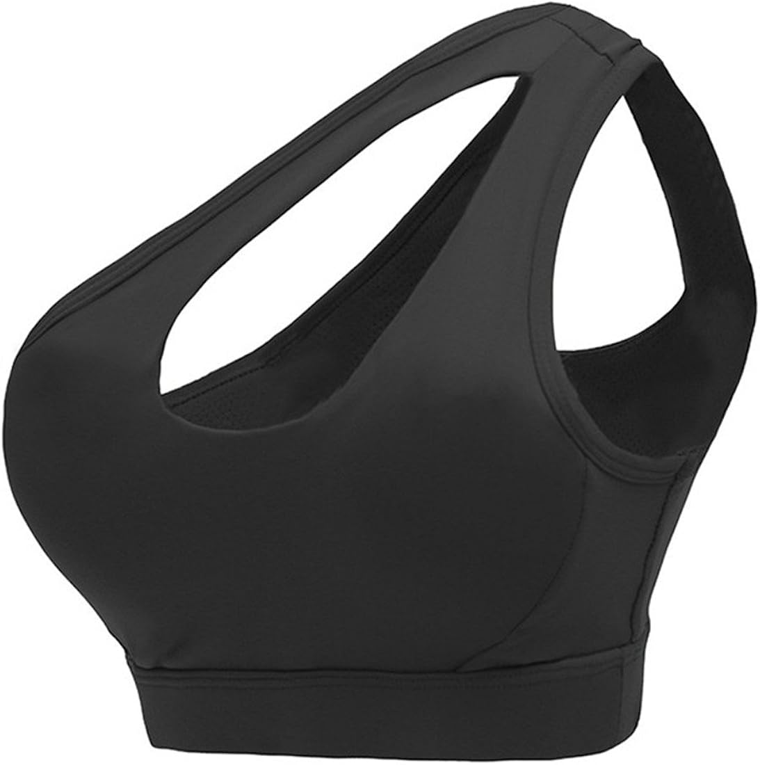 one shoulder yoga bra