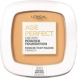 L'Oreal Paris Age Perfect Creamy Powder Foundation Compact, 320 Warm Beige, 0.31 Ounce