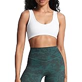 Aoxjox Women's Workout Sports Bras Basic Baddie Fitness Training Gym Bra Yoga Crop Tank