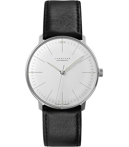 Amazon.com: JUNGHANS Men's Max Bill Automatic Silver/Brown Leather