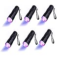Optimal Shop 6 Pack UV Blacklight 12 LED Flashlight Torch Light Outdoors Etc(6 Pack 12 LED)