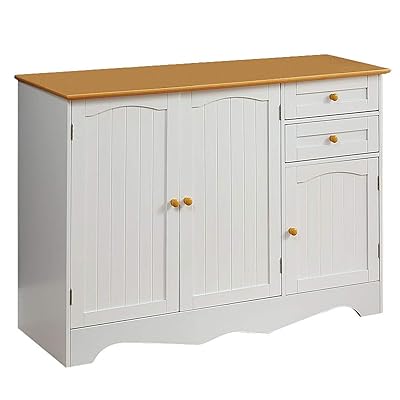 Function Home Kitchen Buffet Cabinet with 3 Drawers & Cabinets