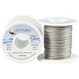 LOTITONG 50M 130LB Fishing Steel Wire line 1.0mm Wire Diameter 7x7 49 Strands Trace Coating Wire Leader Coating Jigging Wire Lead Fish Jigging Line Fishing Wire Stainless Steel Leader Wire