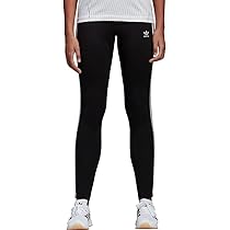 adidasアディダスW JL3 LEGGING adidas Originals womens 3-stripes Leggings, Black/White, X