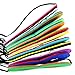 AIMIKE Superhero Mask, Dual Color Party Dress Up Masks with Silicone Bracelets for Kids by (12 Packs)