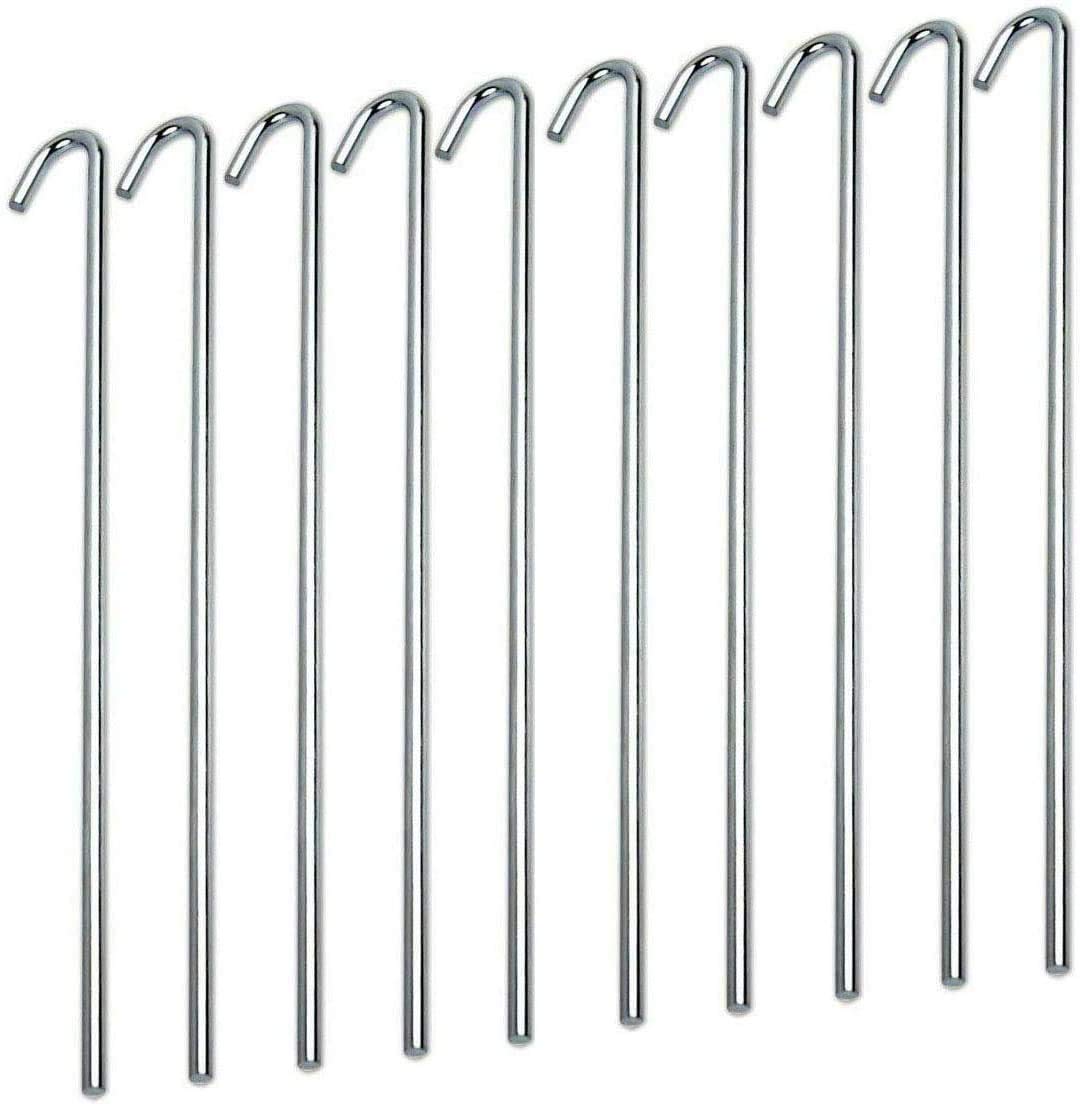 Nartel® 150mm x 3mm Steel Tent Peg Pack Of 20pcs or 40pcs (Pack of 40)