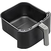 COSORI Turboblaze 6Qt Air Fryer Original Basket, Replacement Accessories for CAF-DC601-KUS Air Fryer, Ceramic, Non-Stick, Dishwasher-Safe, CRP-DC601RB-KUS, Dark Grey