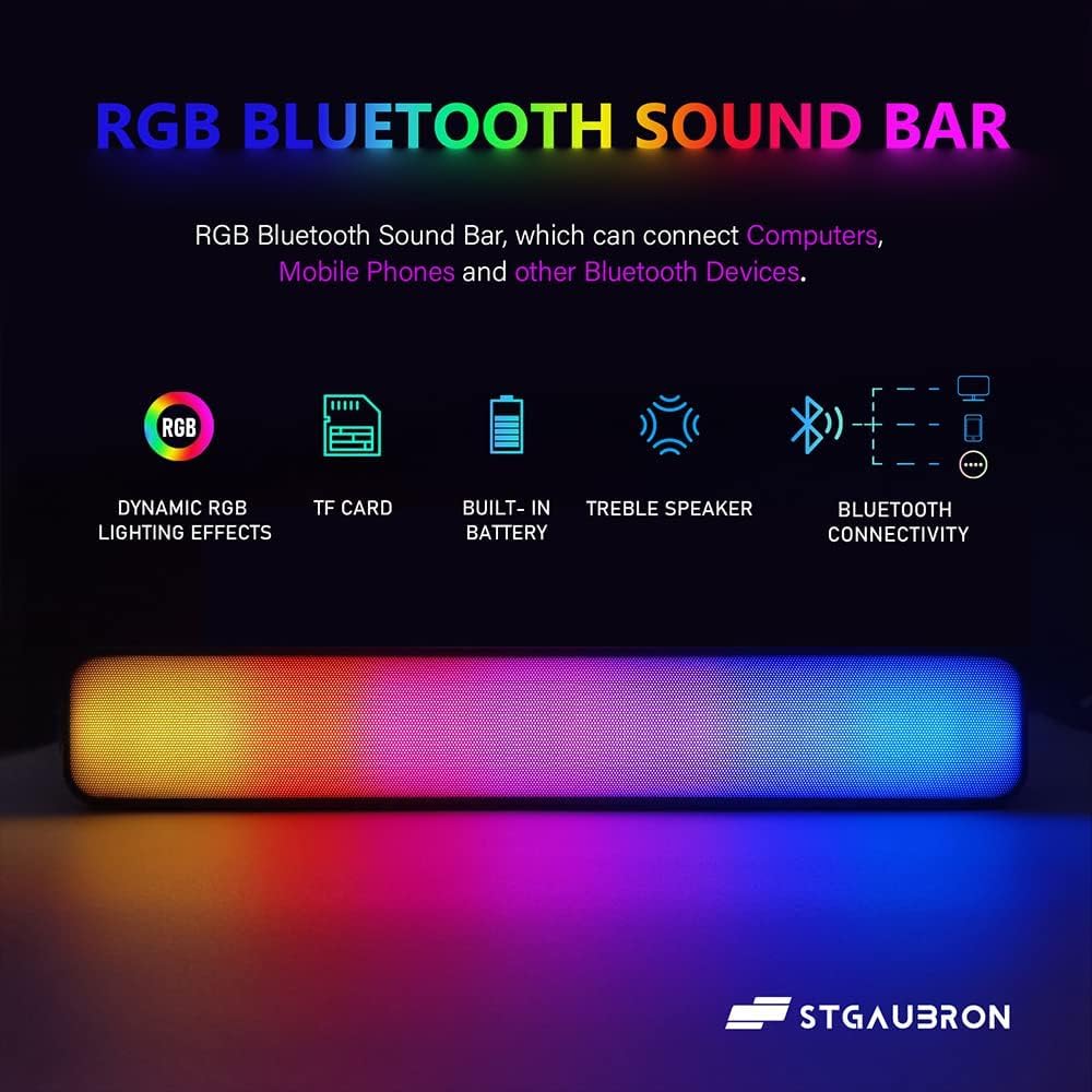 STGAubron Gaming Diamond Desktop, Intel Core i7 3.4 GHz up to 3.9 GHz, 16G RAM, 512G SSD, WiFi, BT 5.0, GTX 1660 Ti 6G GDDR6, RGB Fan x 6, RGB Keyboard & Mouse, Windows 11 Home