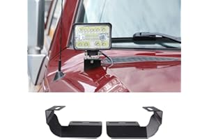 FGTAGTAL Car Hood Light Mount Bracket Compatible with Toyota FJ Cruiser 2007-2021, Front Hood LED Spotlight Work Light Base Mounting Bracket Holder A Pillar LED Pods Light Bracket, 2PCS