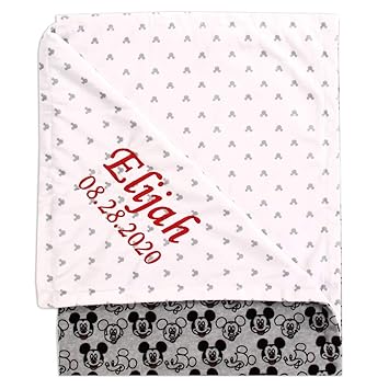 personalized disney baby blanket