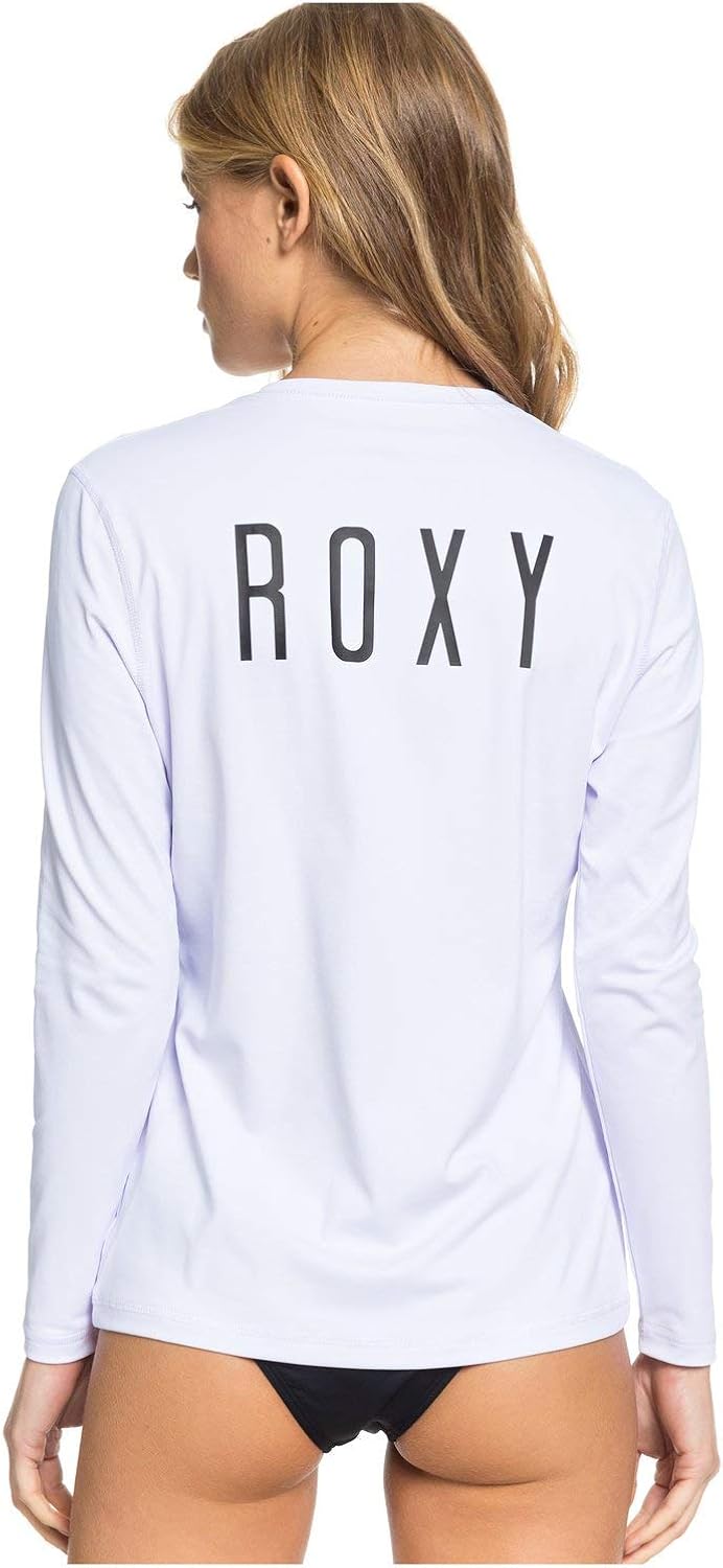 Roxy Women's Enjoy Waves Long Sleeve UPF 50 Rashguard: Sports & Outdoors