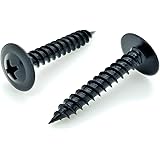 SNUG Fasteners SNG1079 100 Qty #8 x 1 Black Phillips Modified Truss Head Wood Screws, Count