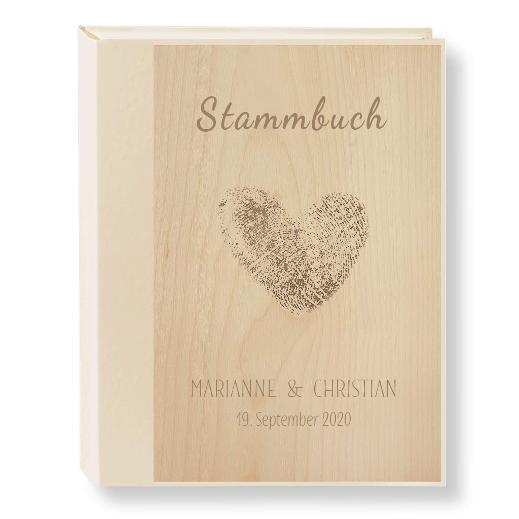 Stammbuch Der Familie Personalisiert Holz Fingerwood A4