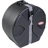 SKB 10 X 10 Tom Case with Padded Interior | D-Shaped Drum Design with Molded-In Feet for Upright Positioning &amp; Stability, Secure Padded Storage &amp; Transport, Black