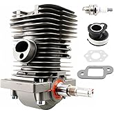 Gioong MS180 Cylinder Piston Crankshaft Compatible with Stihl MS170 MS180 018 Chainsaw - Engine Motor Replacement, Fits 38mm Cylinder, Replaces 1130 020 1208, 1132 030 0402