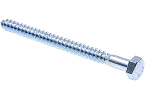 Prime-Line 9055819 Hex Lag Screws, 5/16 in. X 4 in, A307 Grade A Zinc Plated Steel, 25-Pack