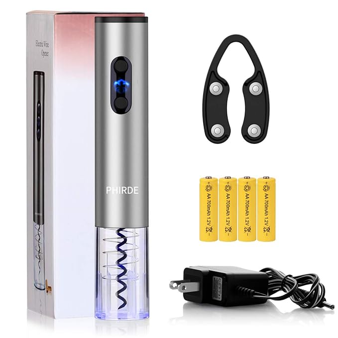 Electric Wine Opener Cordless Rechargeable Automatic Corkscrew Wine