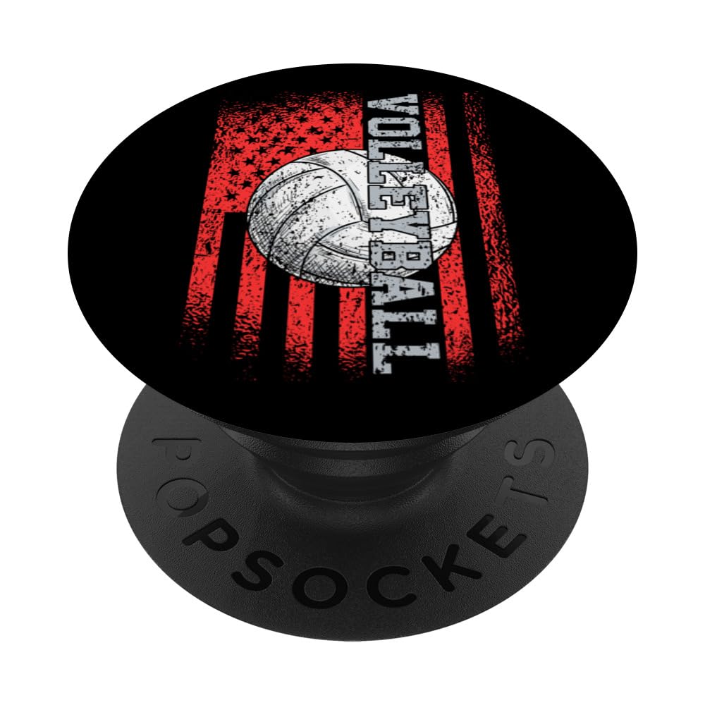 American Volleyball Player Volleyball Team Volleyball PopSockets Swappable PopGrip