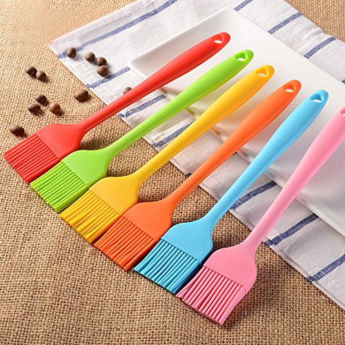 Pastry Brushes Food Grade Silicone Basting Brush With High Temperature Barbecue Oil Brush Baking Pancake Brush Kitchen 6 Sets