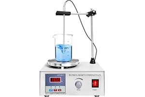 Vevitts Lab Magnetic Stirrer 110V Hot Plate Magnet Stirrer Magnetic Mixer Magnetic Stirring Mixer with Digital Temperature Di