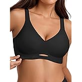 Cuteio Jelly Unlined Bras for Women - M-3XL - Seamless Unpadded No Underwire Supportive Comfortable Tshirt Bralette