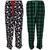 Fruit of the Loom Men's Holiday Fleece Pajama Pant (Pack of 2)