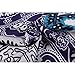 TrendiMax Women Casual Split V Neck Cuffed 3/4 Sleeve Floral Printed Blouses Tops (8 Floral Pattern) Purple