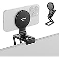 NEEWER Continuity Camera Mount for Desktop Monitor, Magnetic Tri Fold Desk Phone Webcam Holder with Arca Type Base, Compatible with MagSafe iPhone iMac Apple TV 4K Desktop Mac Laptop Samsung, SP08