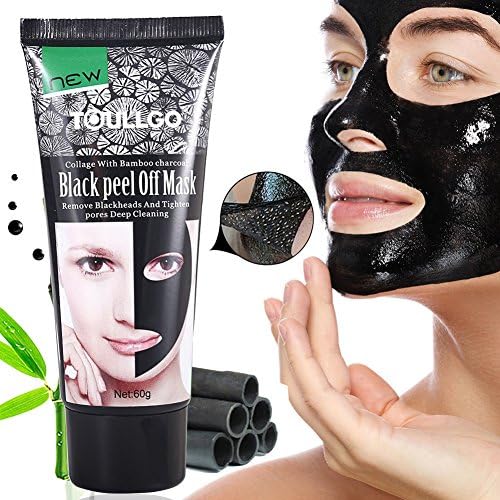 Black charcoal peel off mask, charcoal face mask peel off, Blackhead Remover Mask, Charcoal peel off mask, Deep clean mask for remove Blackheads, Natural Charcoal Black Mud Facial Mask
