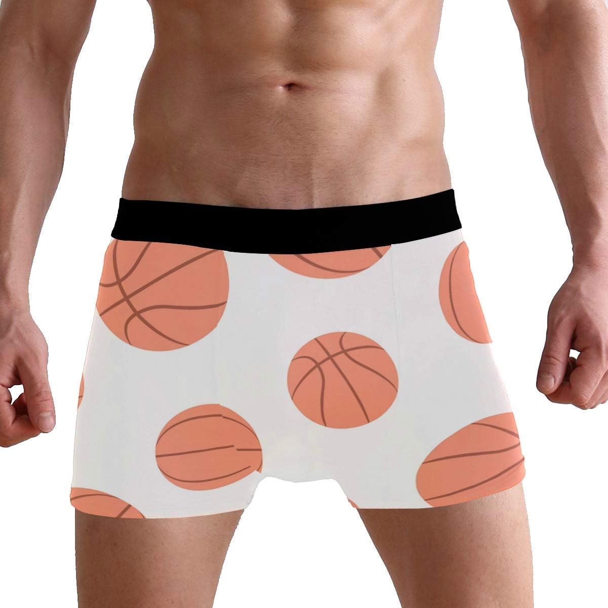 Sport Ball Basketball Pattern Men's Boxer Briefs Underwear Comfortable