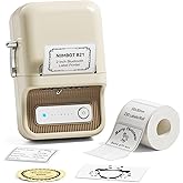 NIIMBOT B21 Label Maker Machine with Tape, 2 Inch Portable Sticker Printer Thermal Labeler for Gift Jar Candle Address Labels for Home Office Business Organization, Supports Mobile & PC, White