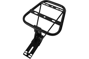 Artibetter Adjustable Electric Bicycle Backseat Mount Rack Steel Cargo Carrier for Bike Rear Storage Suitable