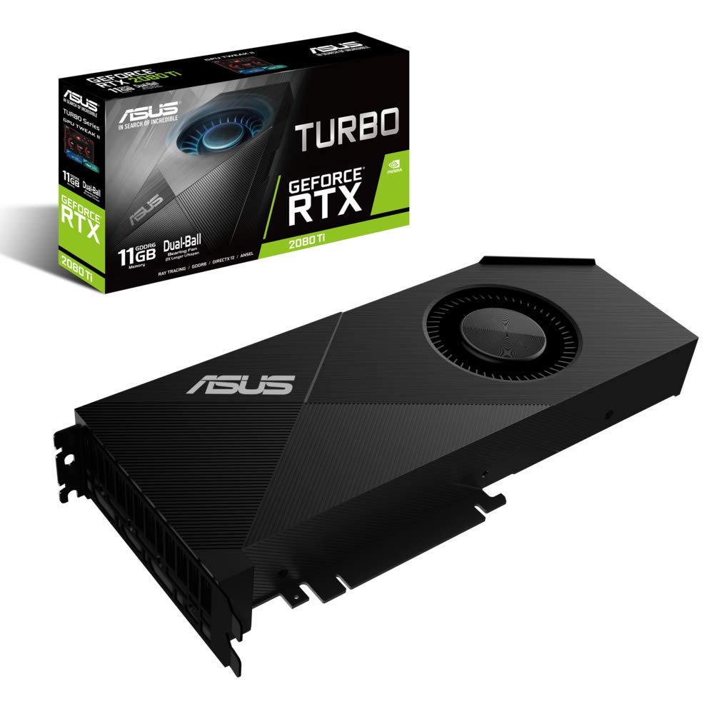 ASUS TURBO-RTX2080TI-11G - Graphics card - GF RTX 2080 Ti - 11 GB GDDR6 - PCIe 3.0 x16 - HDMI, 2 x DisplayPort, USB-C