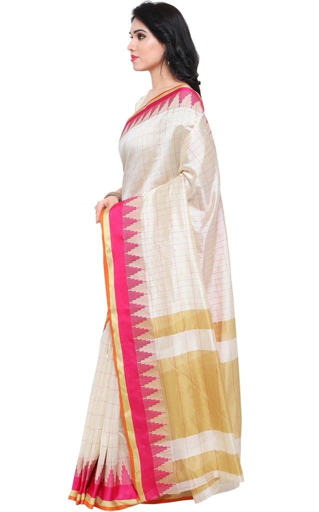 ethnicjunction women's art silk saree with blouse