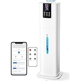 8L Smart Humidifiers for Bedroom Large Room, Cool Mist Top Fill Diffuser Ambient Light, App & Remote Control, Cover up to 505