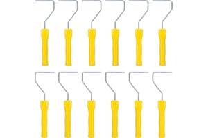 WODOFO GDR 4 Inch Paint Roller Handle Threaded End, Pack of 12 - Mini Roller Frame with Reinforced Threads Use with 4 Inch Mi