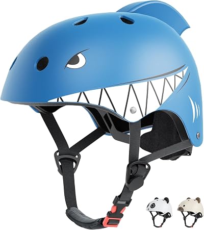 XJD Kids Helmet Shark XS CE Certified Adjustable Helmet for Bikes Skateboard