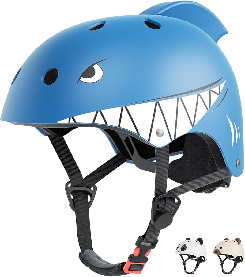 XJD Kids Helmet Shark XS CE Certified Adjustable Helmet for Bikes Skateboard