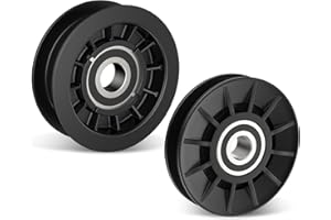GX20286 GX20287 V-Idler Pulley & Flat Pulley Kit/Drive Belt Idler Kit for J-OHN Deere Mower Decks LA100 LA105 LA110 LA115 LA1