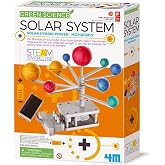 4M Green Science Solar System - Motorized Rotating Planetarium Model Kit | Solar &amp; Battery Hybrid Power STEM Building Set, Educational Astronomy Learning Activity for Kids Ages 5 and Up