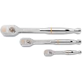 GEARWRENCH 3 Piece 1/4", 3/8" and 1/2" Drive 120XP Ratchet Set | 81206XP