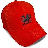 Baseball Caps for Men & Women Embroidered Welsh Wales Flag Dragon Style B Embroidery Acrylic