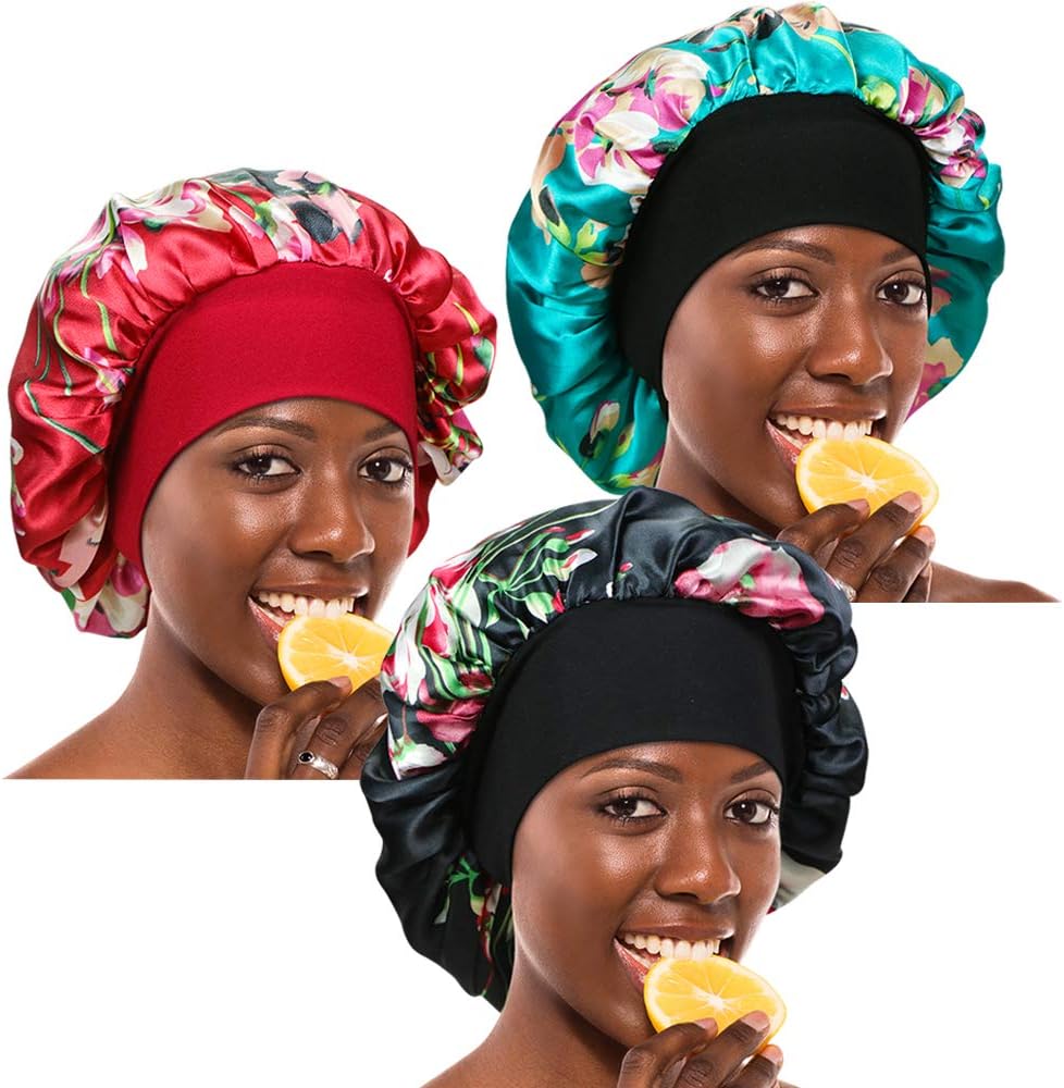 4 Pcs White Mesh Sleep Bonnet Hair Nets For Women - Night Sleep Cap Hat | Buy Now With Express International Delivery