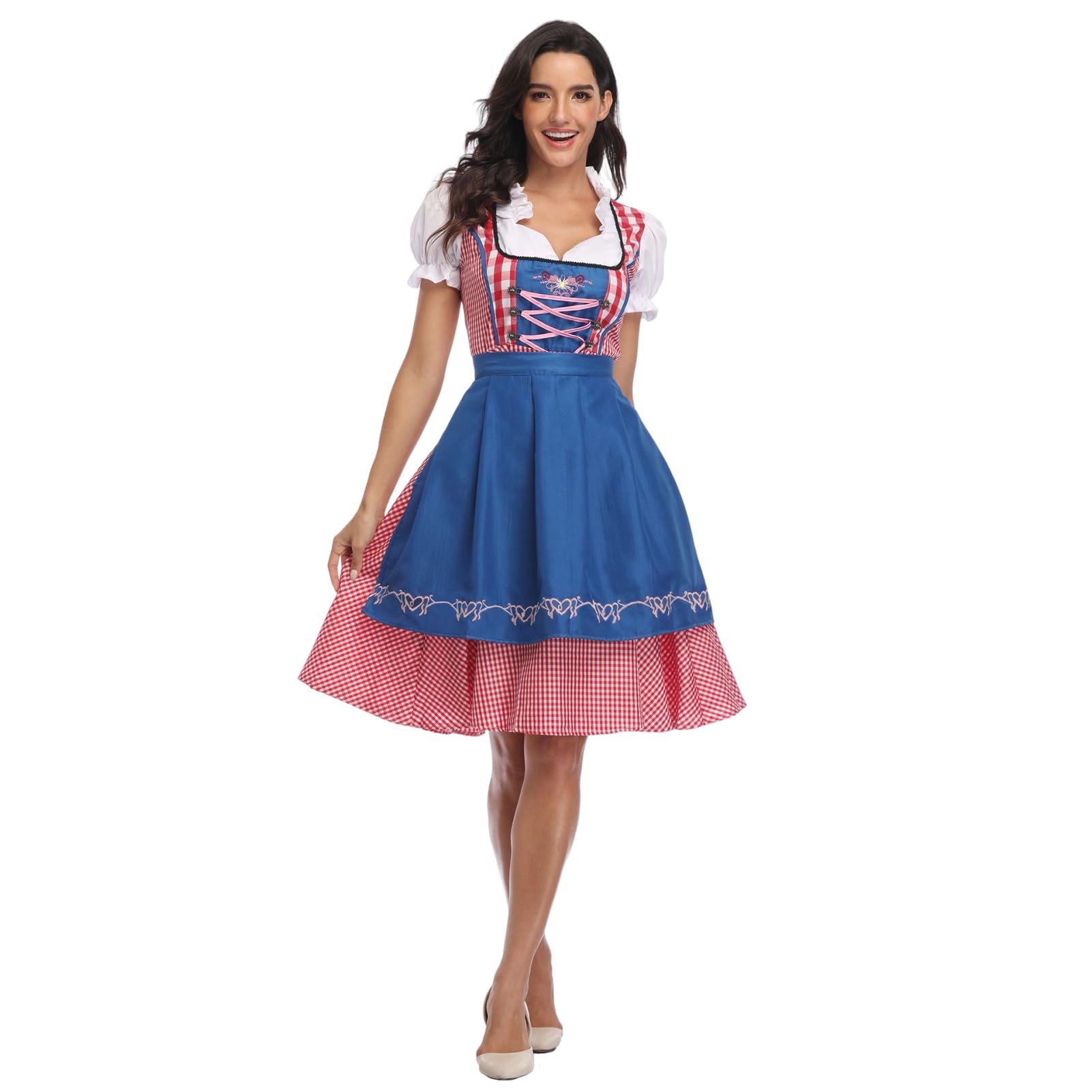 SERTAS Oktoberfest Outfit - Women's Bavarian Costume Dress for Oktoberfest & Halloween