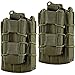 Double Mag Pouch, HOANAN Tactical Molle Magazine Pouch Open-Top Single Rifle Pistol Mag Pouch Cartridge Clip Pouch Hunting Bag (2pack-Upgrade Olive)